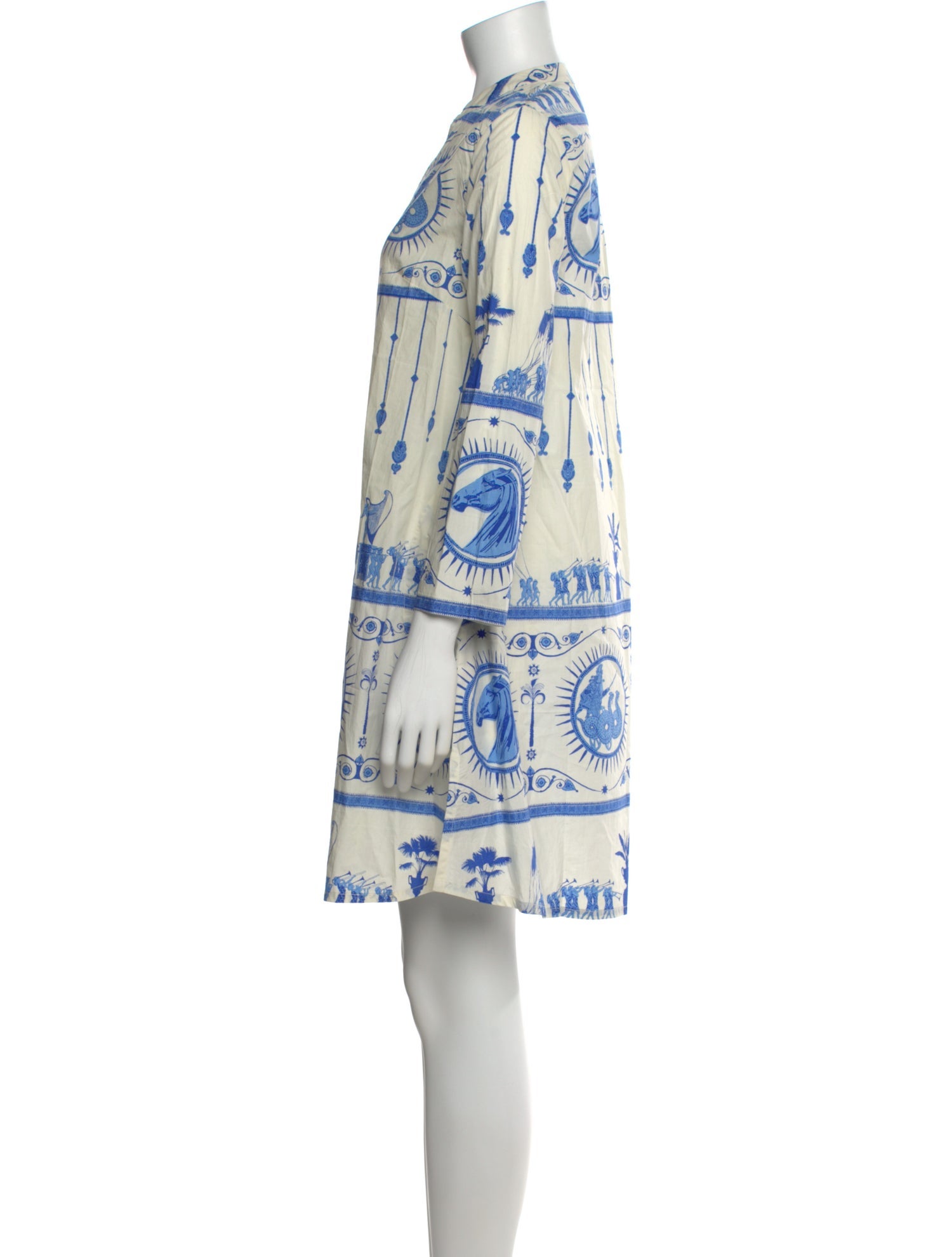 Le Sirenuse Positano Printed Mini Dress