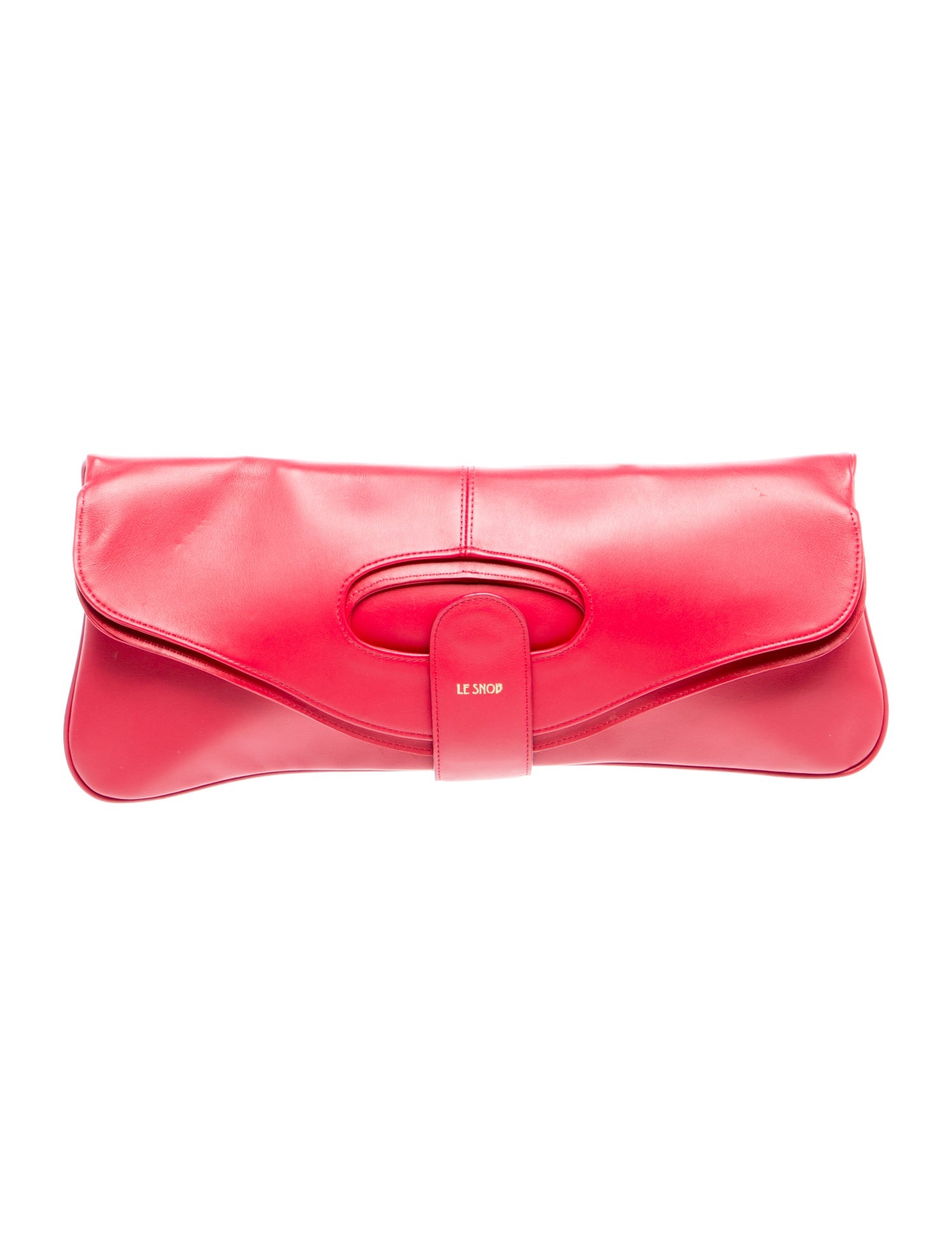 LE SNOB Leather Top Handle Bag