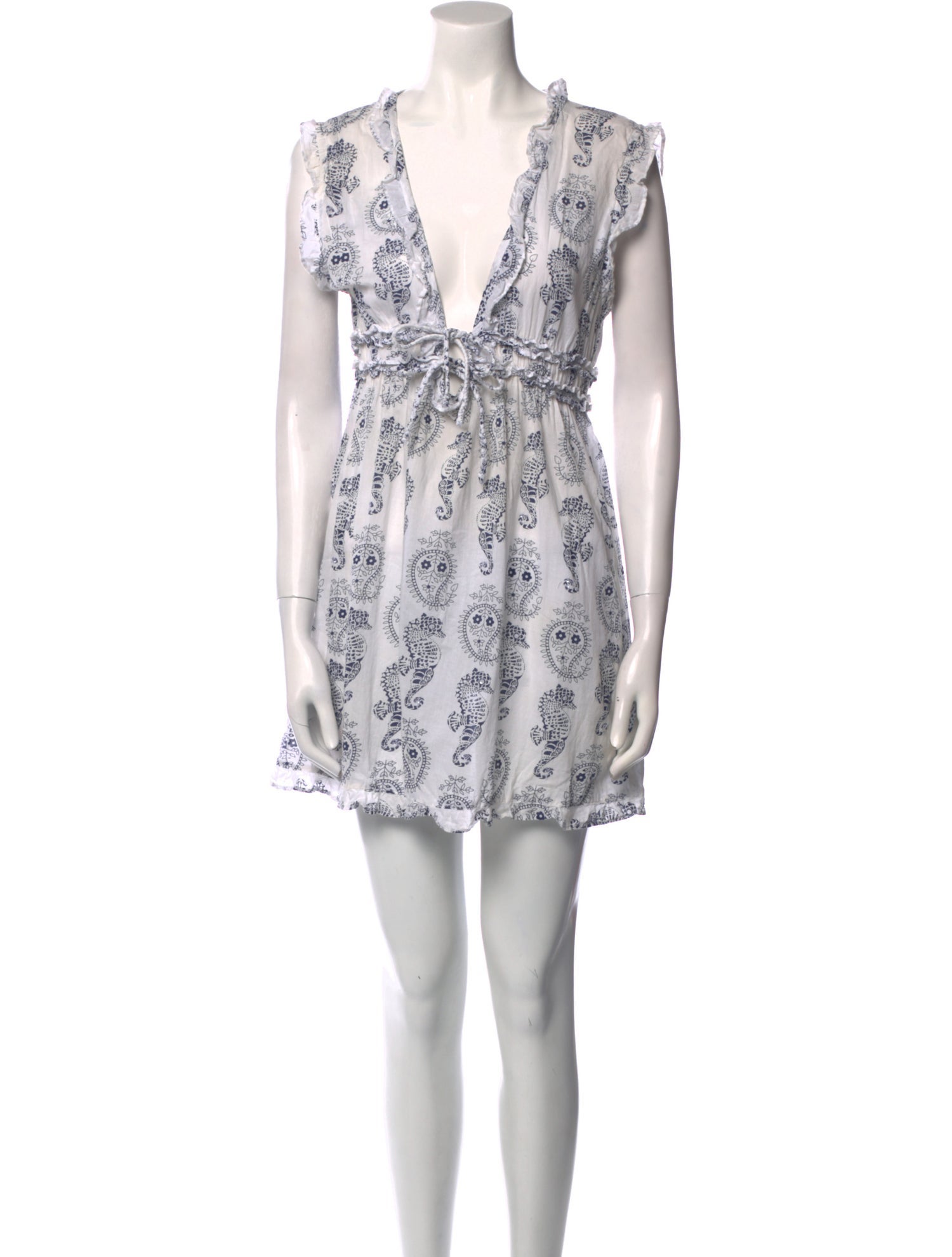 Letarte Floral Print Mini Dress