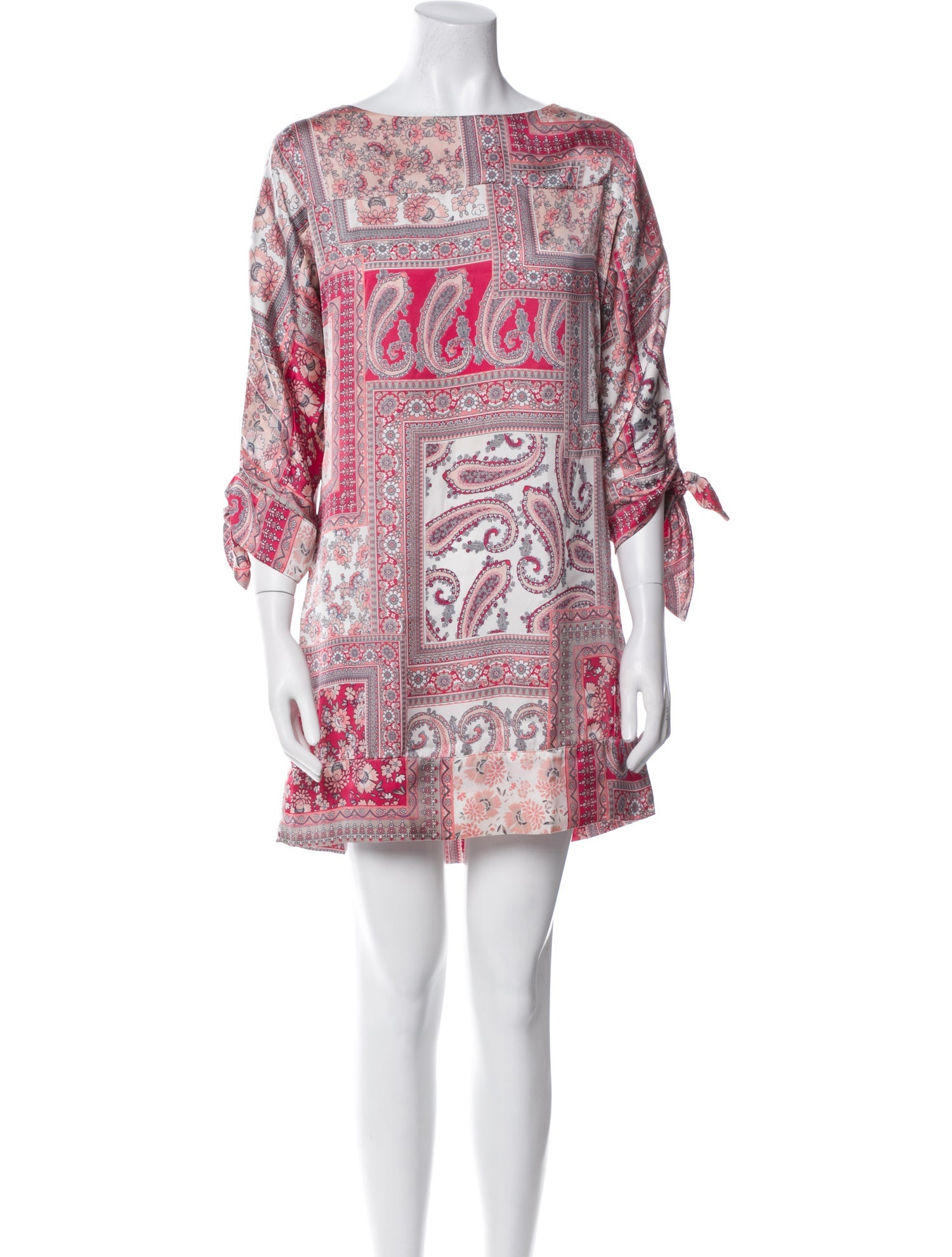 Letarte Paisley Print Mini Dress