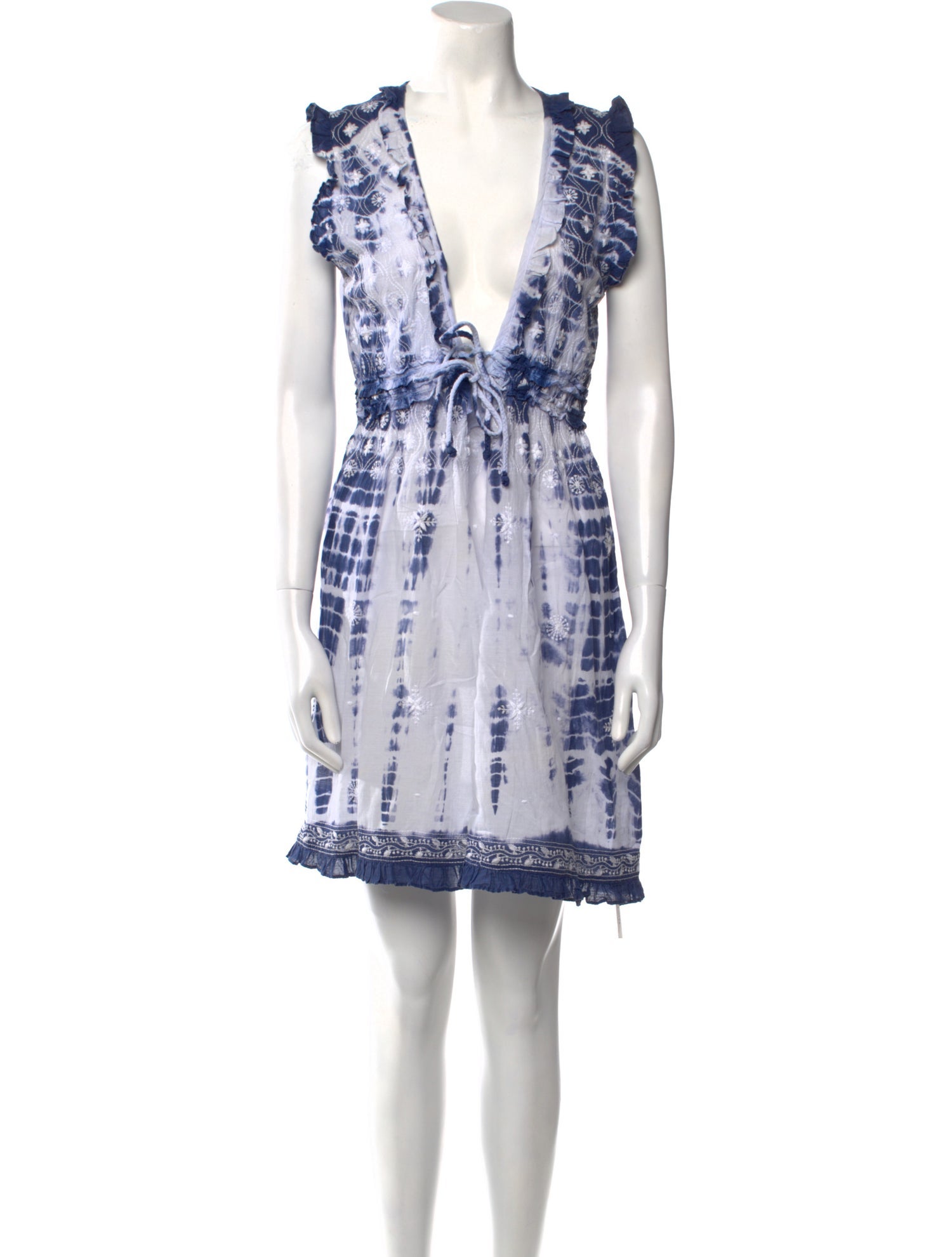 Letarte Tie-Dye Print Mini Dress