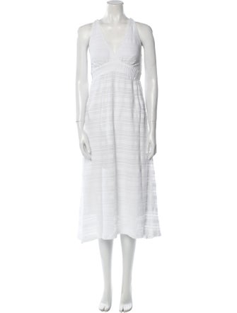 Letarte V-Neck Midi Length Dress