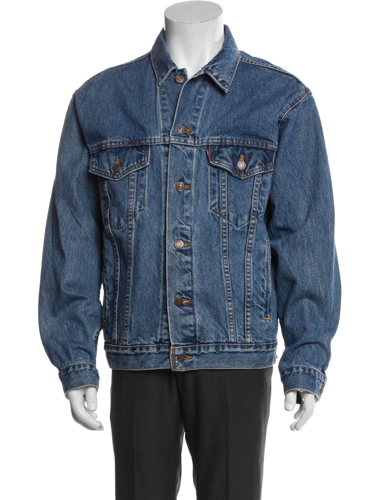 Levi Strauss Graphic Print Denim Jacket