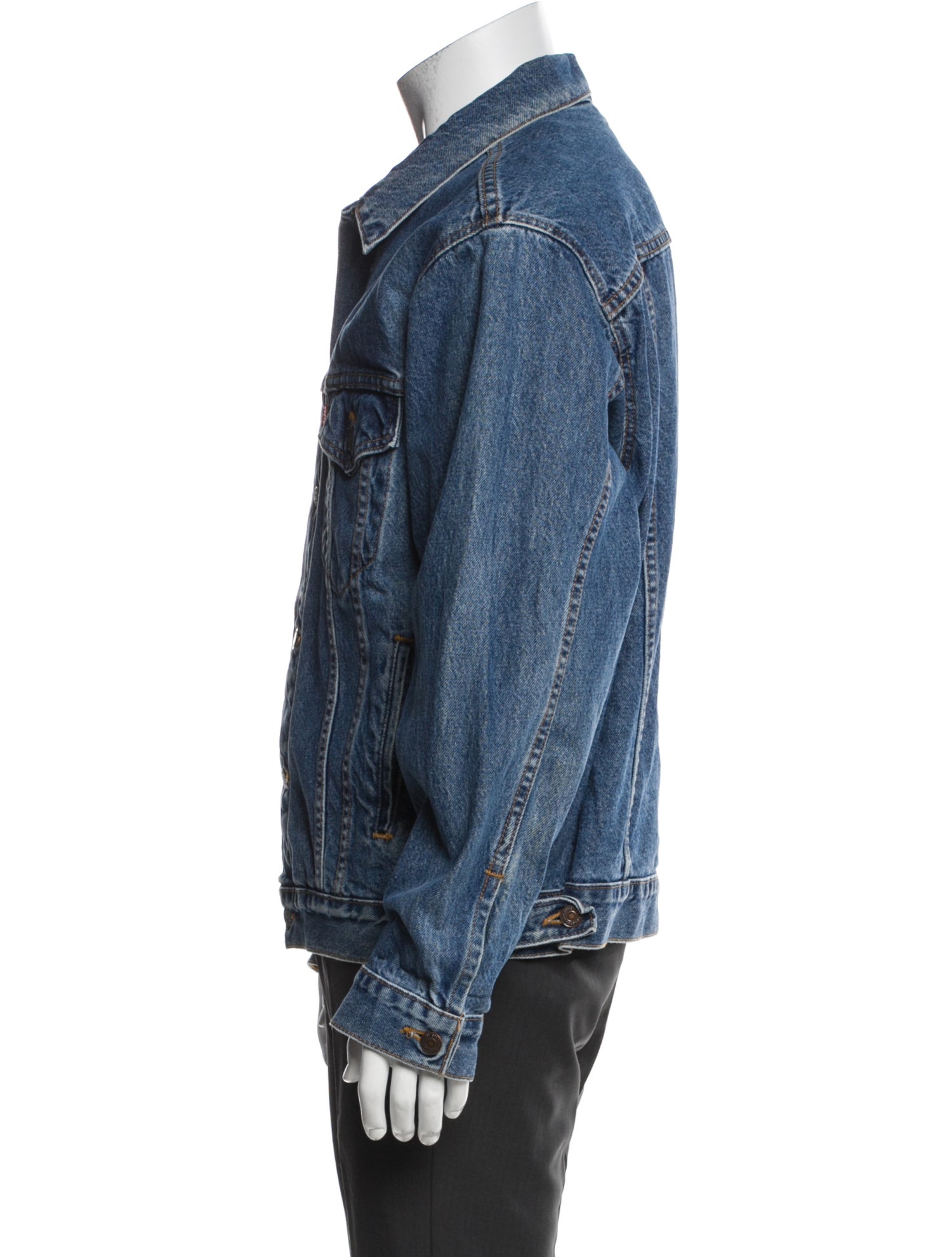 Levi Strauss Graphic Print Denim Jacket