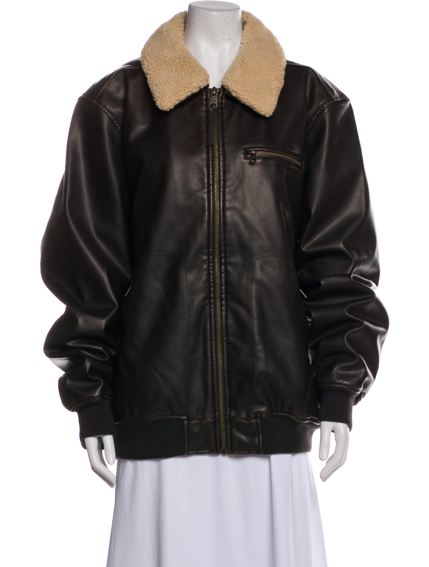 Levi Strauss Leather Bomber Jacket