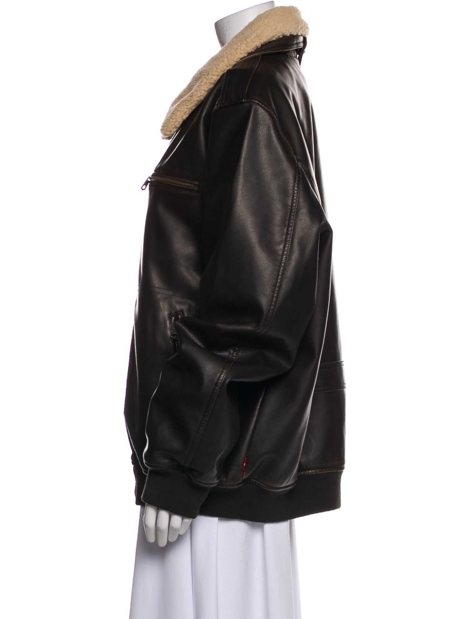 Levi Strauss Leather Bomber Jacket