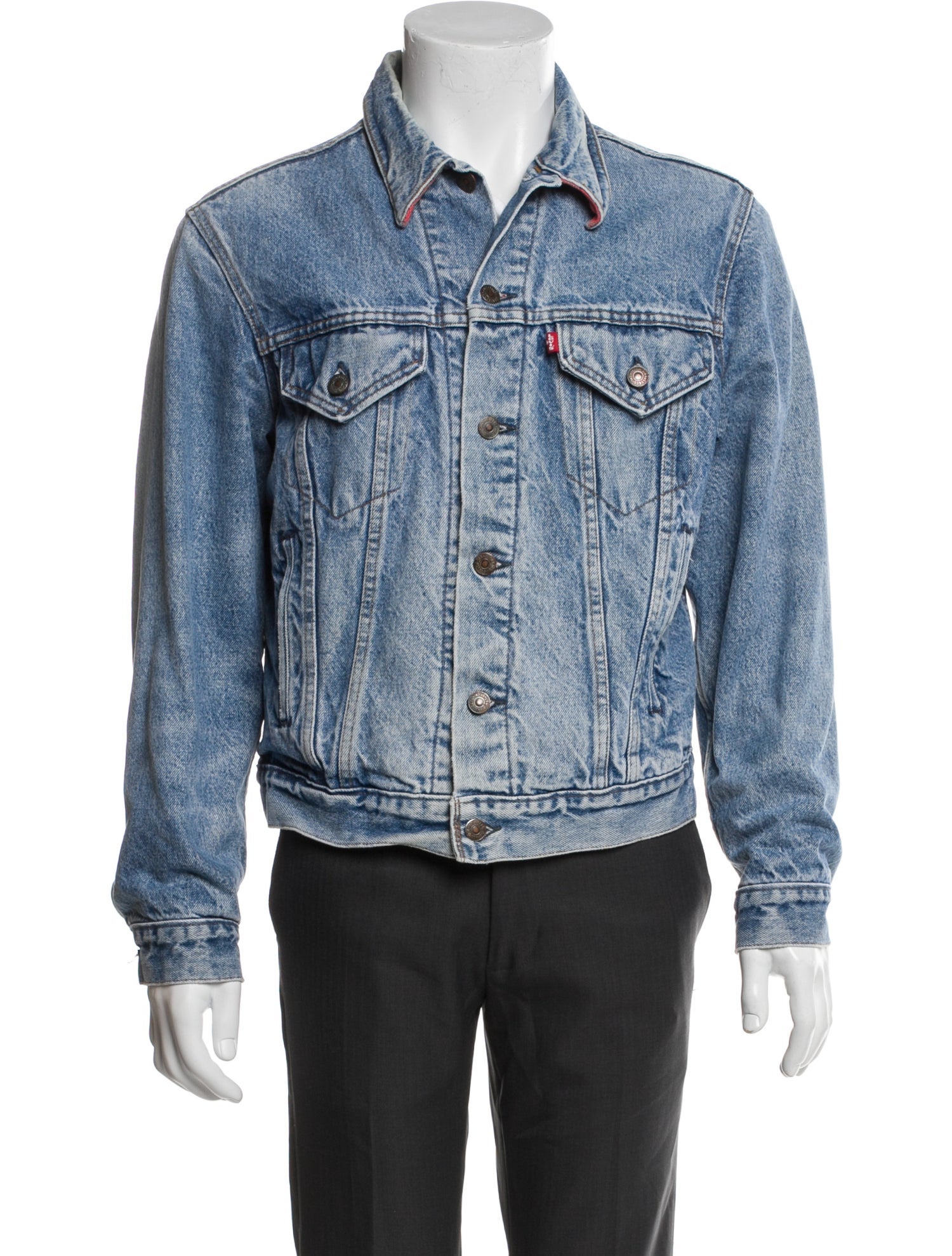 Levi Strauss Graphic Print Denim Jacket