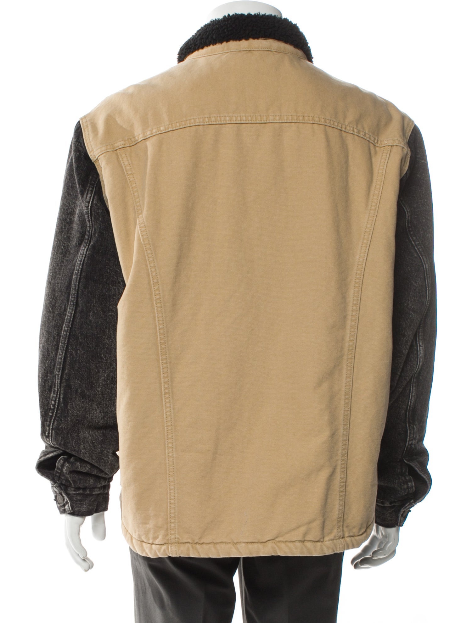 Colorblock Pattern Denim Jacket