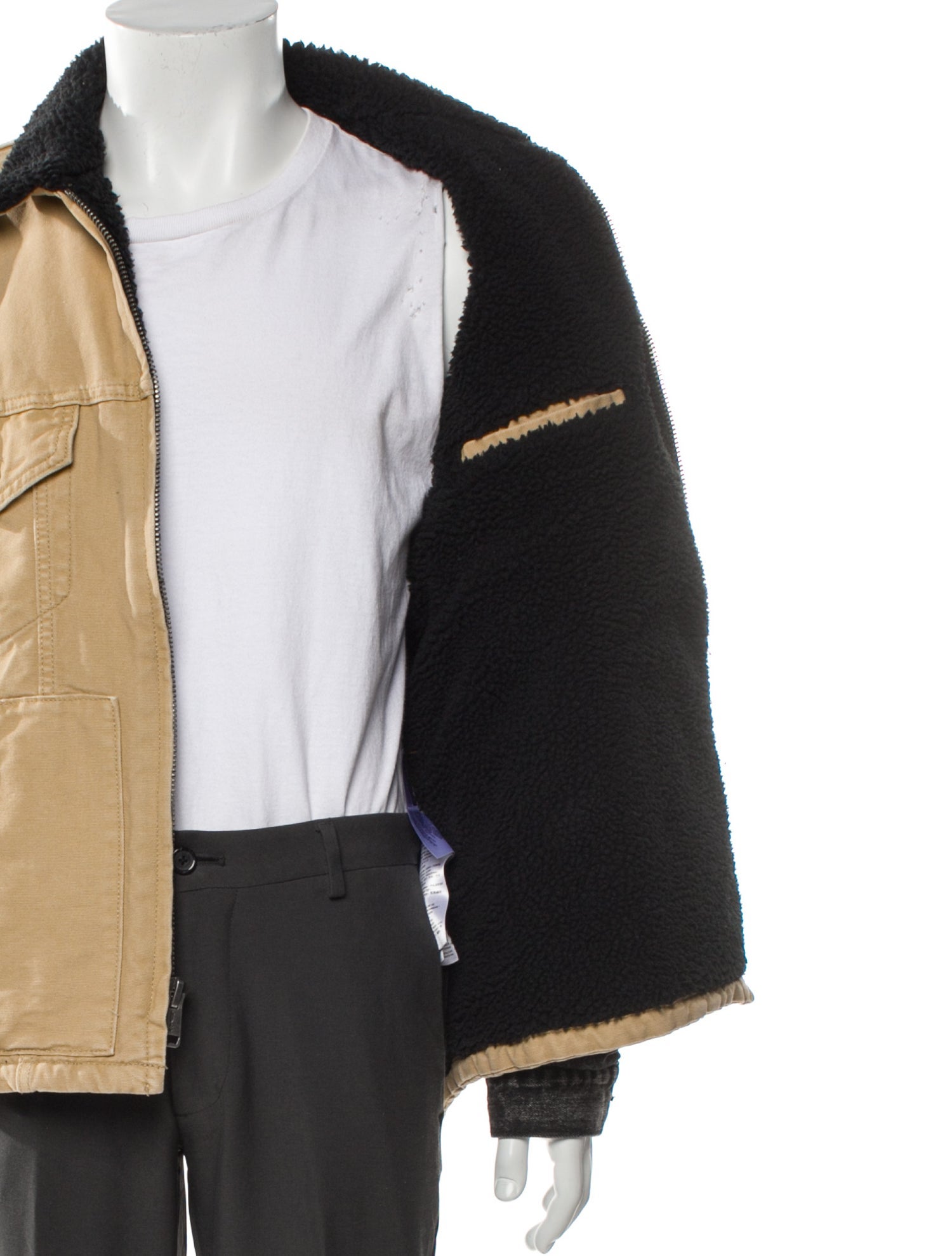 Colorblock Pattern Denim Jacket