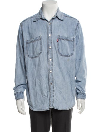 Levi's Red Long Sleeve Denim Shirt