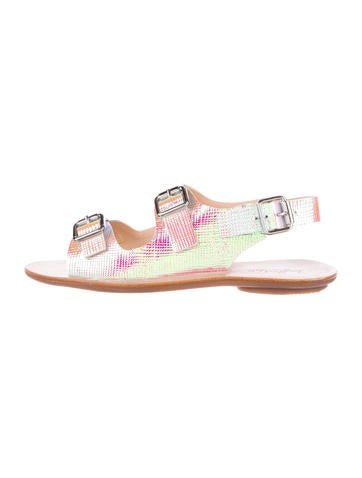 Loeffler Randall Metallic Leather Sandals