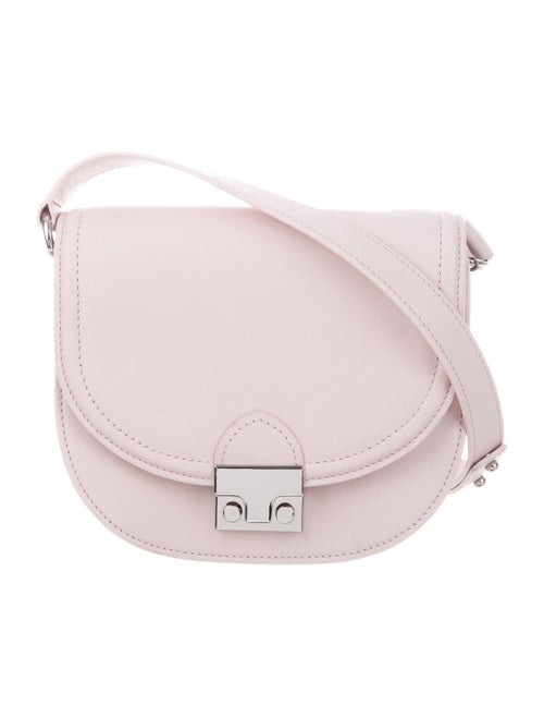 Loeffler Randall Leather Saddle Bag Pink