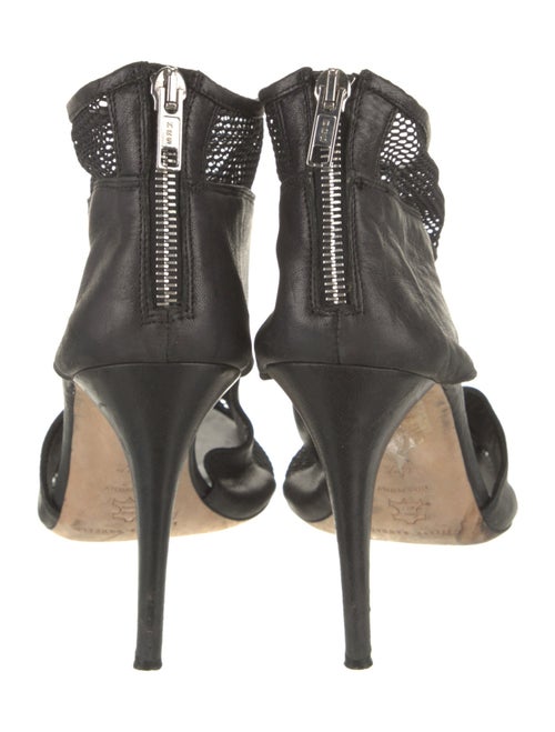 Loeffler Randall Leather Animal Print Boots