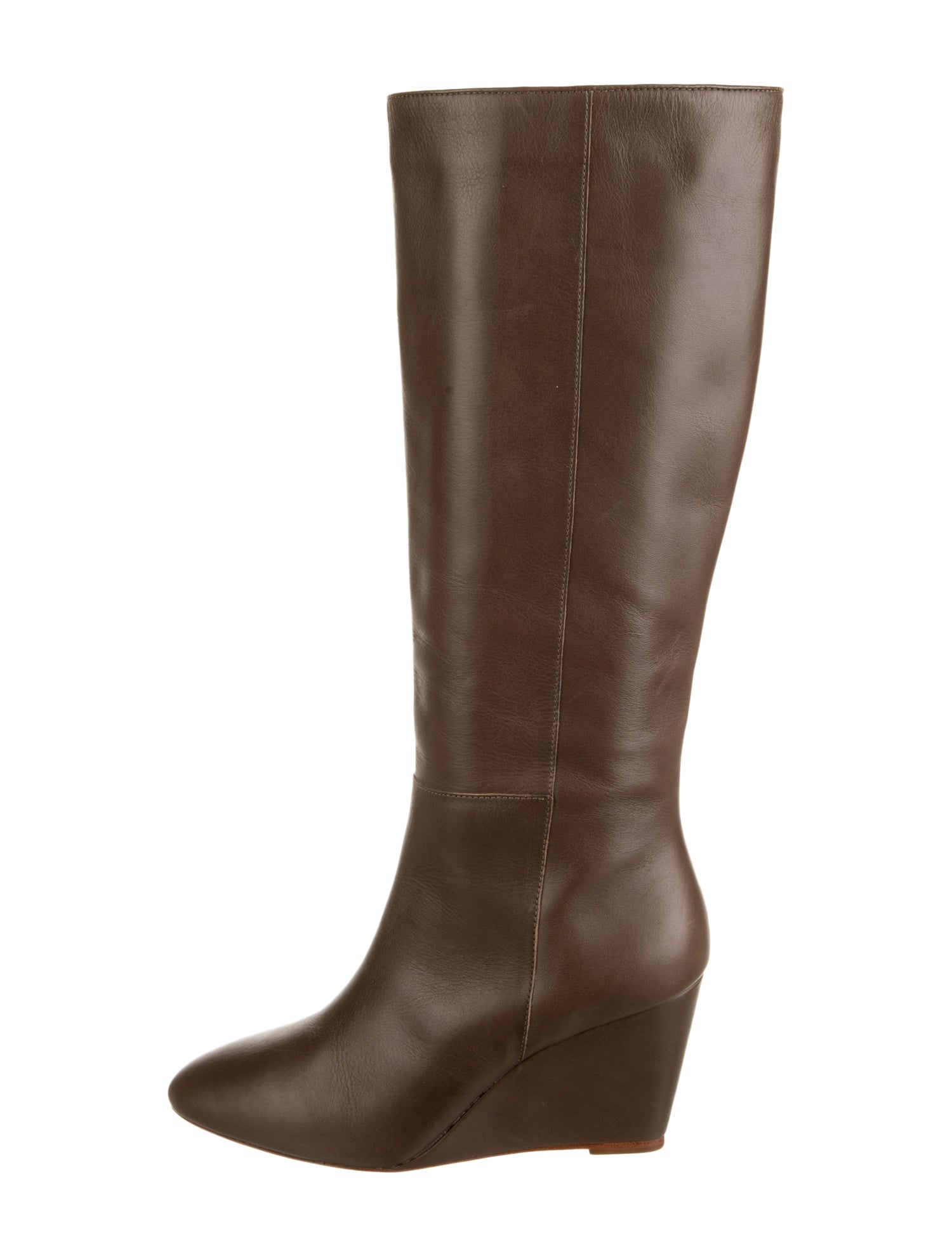 Loeffler Randall Leather Boots Brown Boots, Shoes WLF80130 The