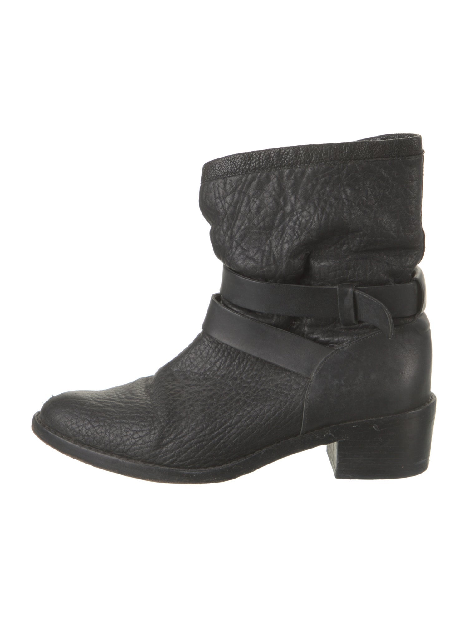 Loeffler Randall Leather Moto Boots