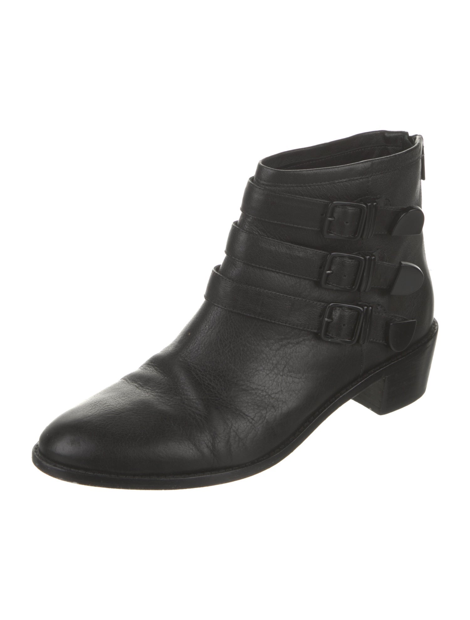 Loeffler Randall Leather Moto Boots