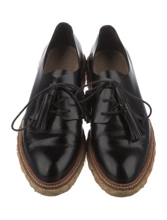 Loeffler Randall Leather Tassel Accents Oxfords