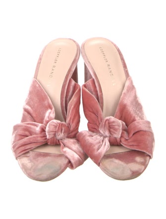 Loeffler Randall Velvet Slides