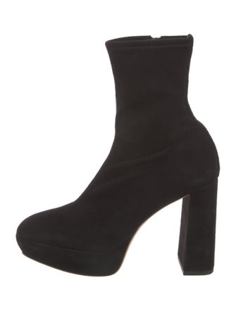 Loeffler Randall Suede Sock Boots