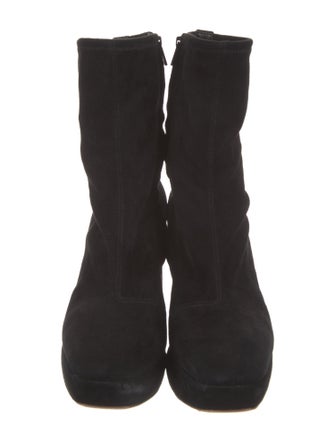 Loeffler Randall Suede Sock Boots