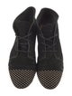 Loeffler Randall Suede Studded Accents Lace-Up Boots