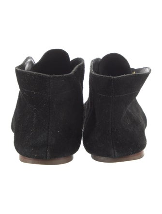 Loeffler Randall Suede Studded Accents Lace-Up Boots