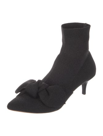 Loeffler Randall Glitter Accents Sock Boots