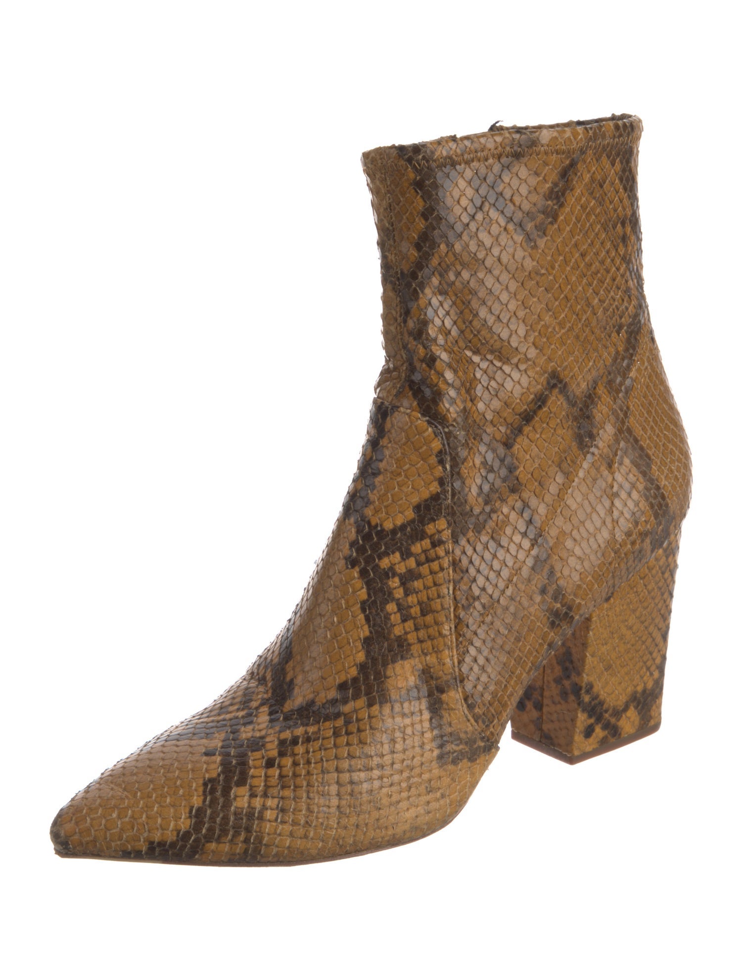 Loeffler Randall Leather Animal Print Boots