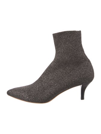 Loeffler Randall Glitter Accents Sock Boots