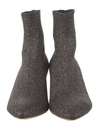 Loeffler Randall Glitter Accents Sock Boots