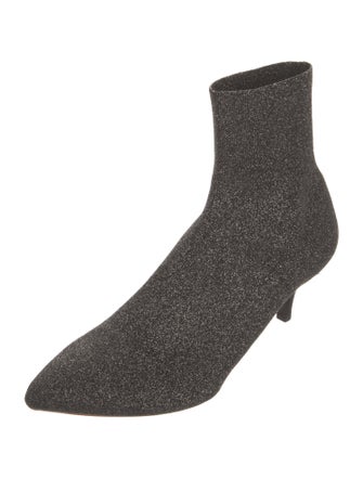 Loeffler Randall Glitter Accents Sock Boots