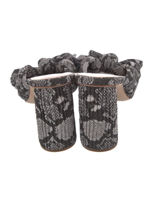 Loeffler Randall Animal Print Bow Accents Slides