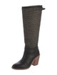 Loeffler Randall Leather Striped Riding Boots