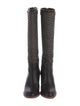 Loeffler Randall Leather Striped Riding Boots