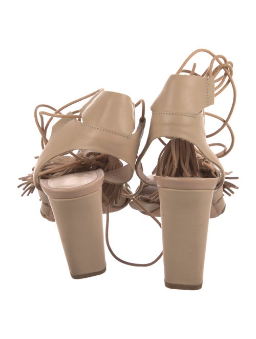 Loeffler Randall Leather Tassel Accents Gladiator Sandals