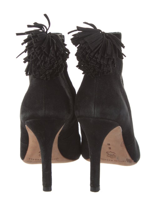 Loeffler Randall Suede Fringe Trim Accent Boots