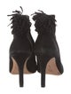 Loeffler Randall Suede Fringe Trim Accent Boots