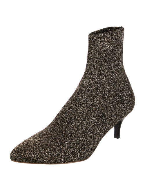 Loeffler Randall Glitter Accents Sock Boots