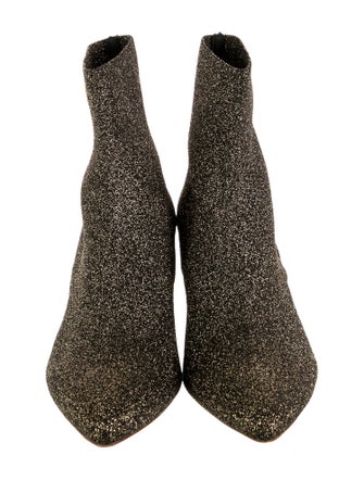 Loeffler Randall Glitter Accents Sock Boots