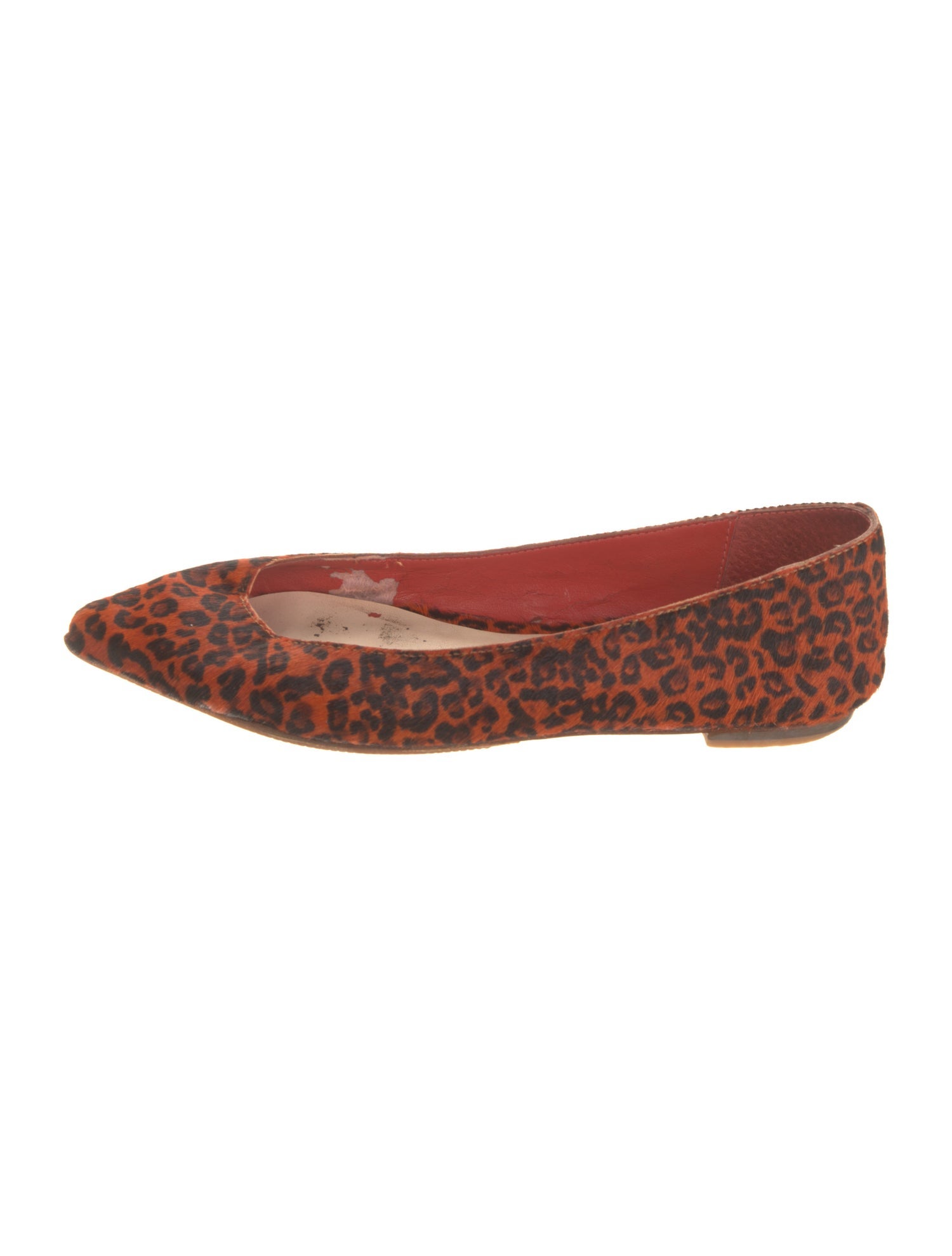 Loeffler Randall Ponyhair Animal Print Flats