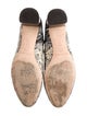 Loeffler Randall Leather Animal Print Combat Boots