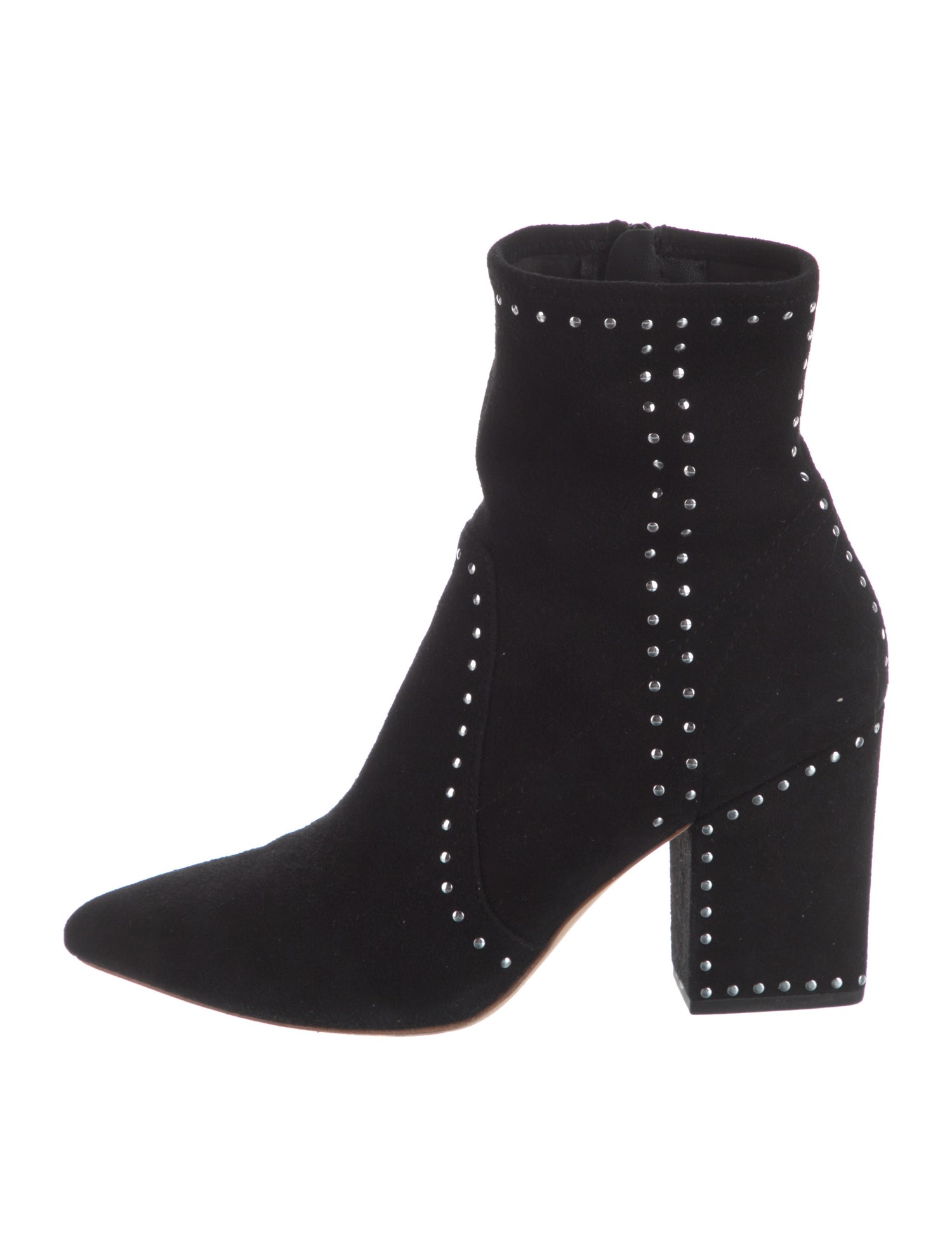 Loeffler Randall Suede Studded Accents Boots