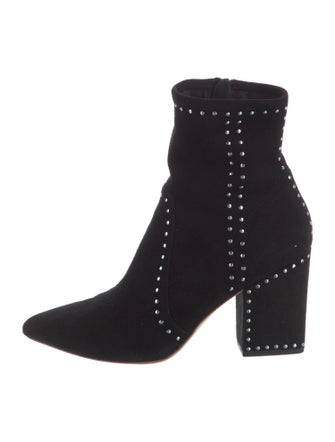 Loeffler Randall Suede Studded Accents Boots
