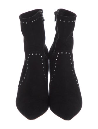Loeffler Randall Suede Studded Accents Boots