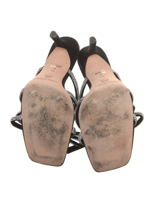 Loeffler Randall Suede Bow Accents Slides