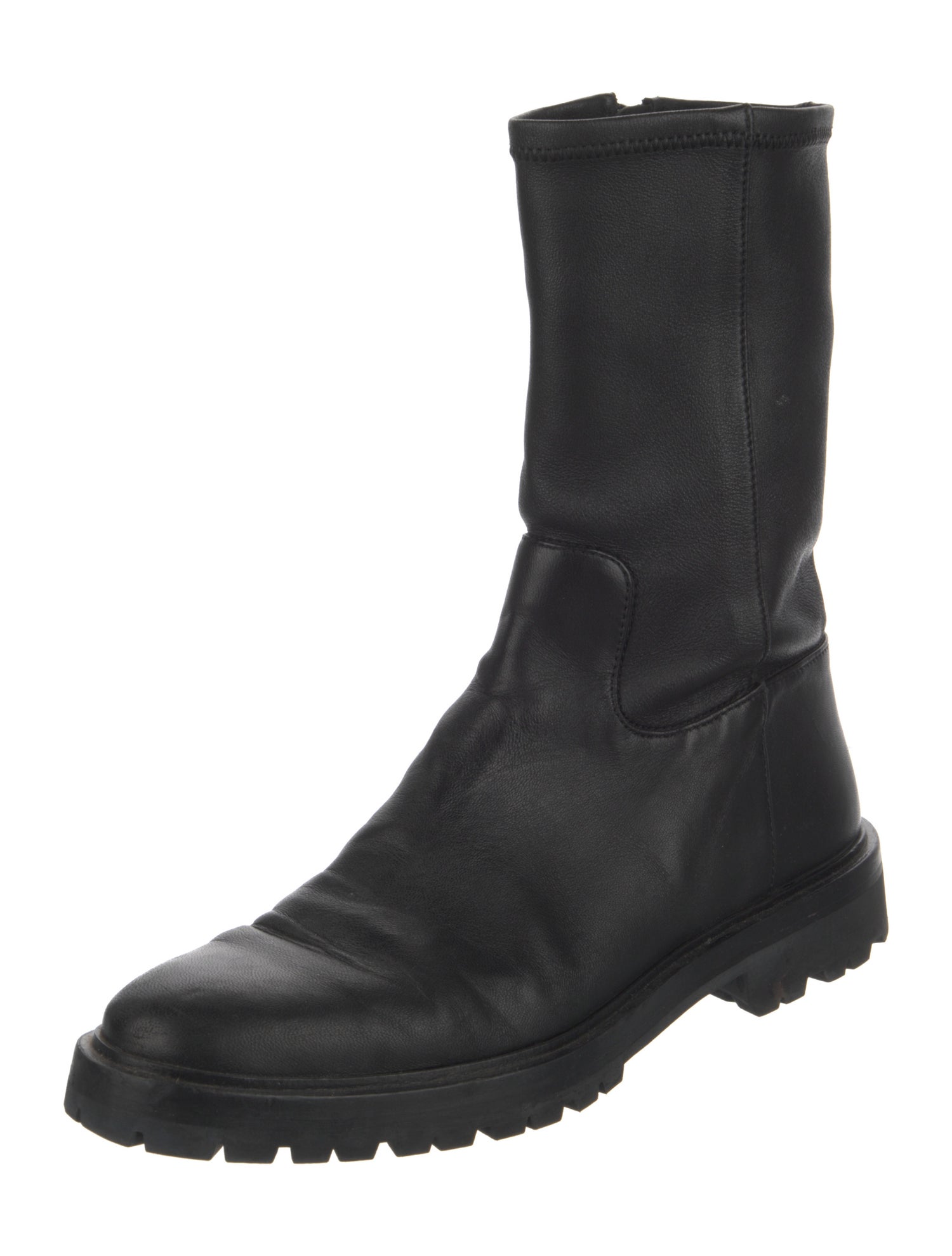 Loeffler Randall Leather Sock Boots