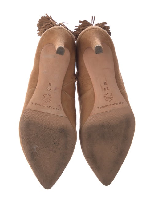 Loeffler Randall Suede Fringe Trim Accent Boots