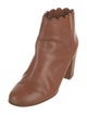 Loeffler Randall Leather Scalloped Accent Boots