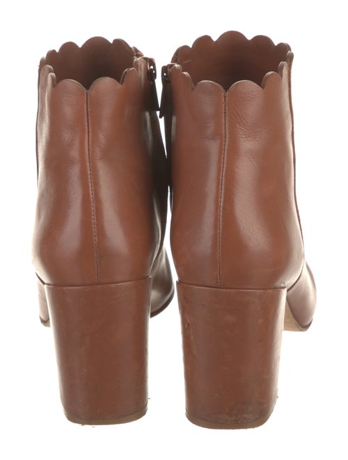 Loeffler Randall Leather Scalloped Accent Boots