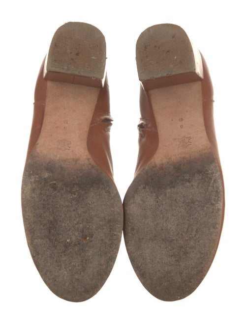 Loeffler Randall Leather Scalloped Accent Boots